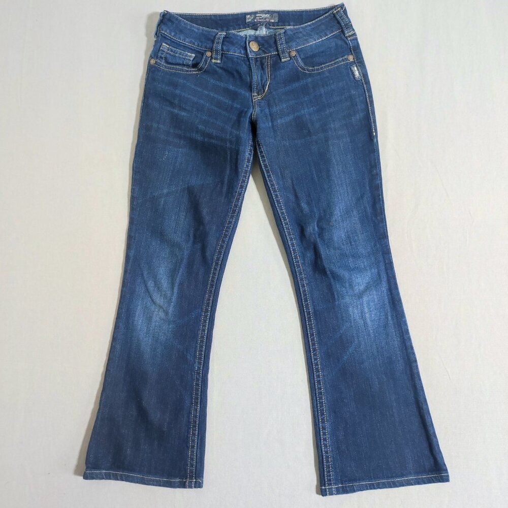 Silver Jeans women's size 28 ink blue colour Suki mid-rise bootcut